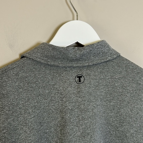 Twillory Polo Shirt Mens Gray Performance Athletic Long Sleeve Stretch Sz XL - Picture 6 of 11